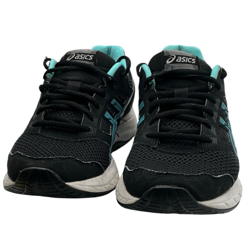 ASICS Women’s Gel Contend 5 Black‎ Teal Running Walking Shoes Amplifoam Size 7.5